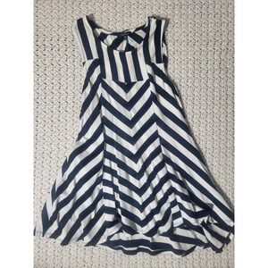 Manteau Sleeveless Striped Tank Navy White Size M